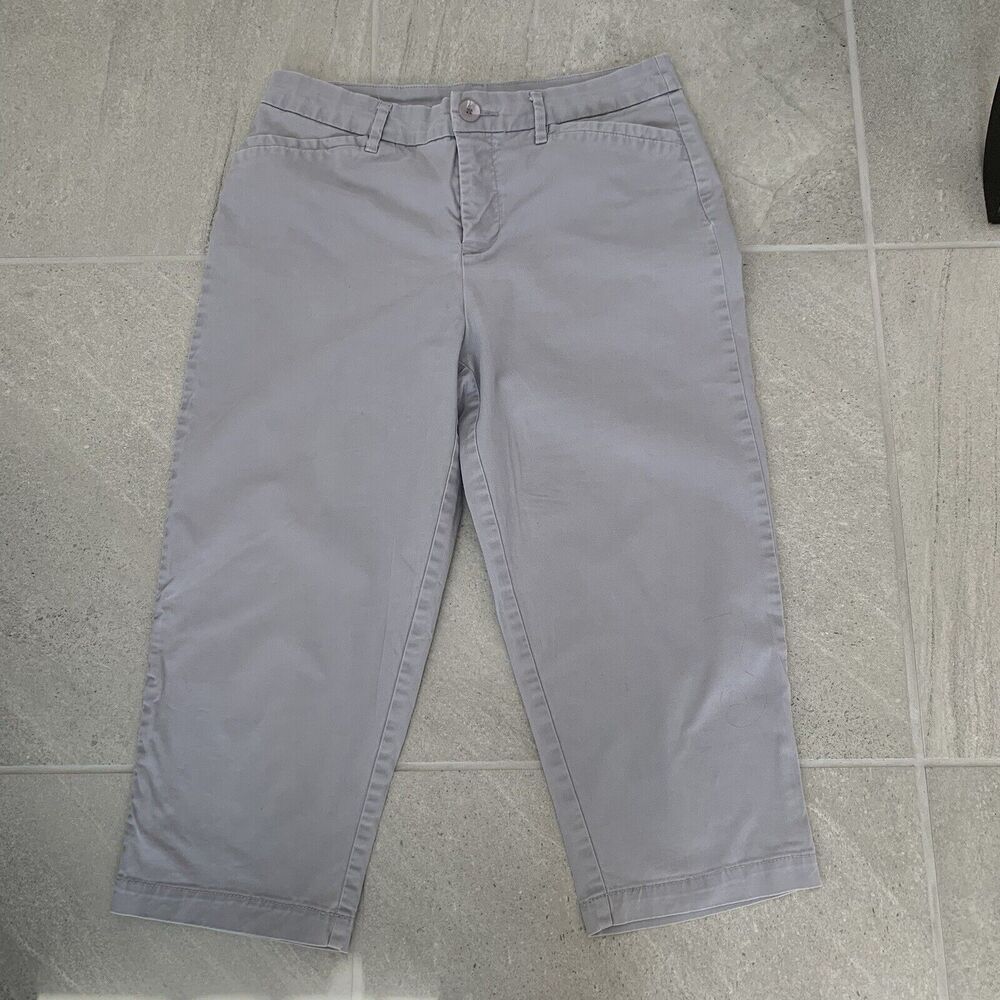 Croft And Barrow Gray Capri Womens Pants Slacks  Size 10